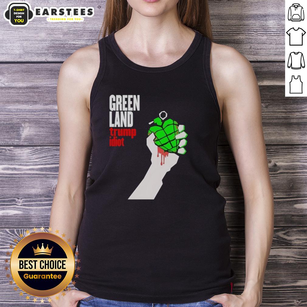 Premium Greenland Green Day Parody Trump Idiot T-Shirt - Image 3