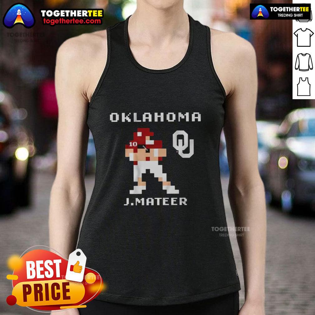 Pretty Oklahoma Sooners Football John Mateer Retro Baller T-Shirt - Image 4