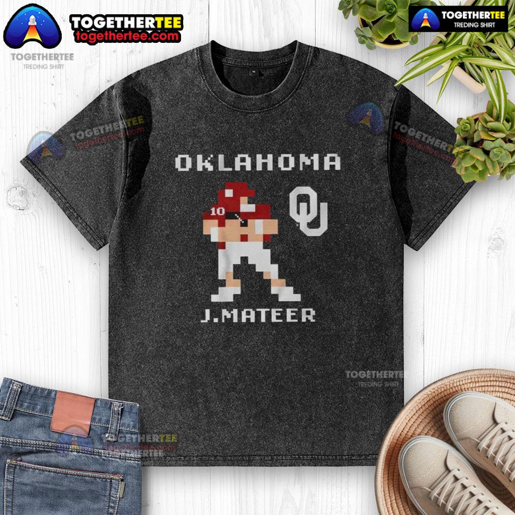 Pretty Oklahoma Sooners Football John Mateer Retro Baller T-Shirt - Image 6