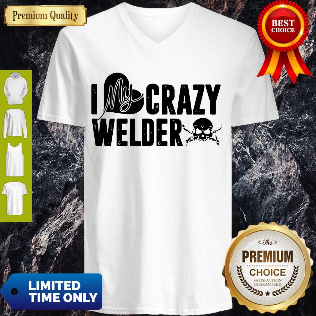 Good Skull I My Crazy Welder Heart Shirt - Image 4