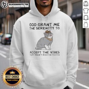 Alternative view of Nice God Grant Me The Serenity To Accept The Vibes That Aren't Rootin Tootin Cat T-Shirt