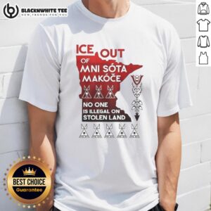 Nice Ice Out Mni Sota Makoce No One Is Illegal On Stolen Land T-Shirt