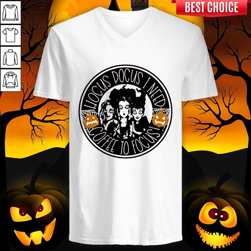 Hocus Pocus I Need Coffee To Focus Halloween Shirt - Image 4
