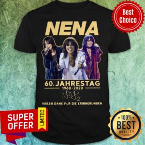 Nena 60.Jahrestag 1960 2020 Vielen Dank Für Die Erinnerungen Shirt