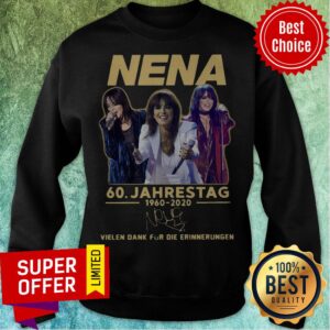 Alternative view of Nena 60.Jahrestag 1960 2020 Vielen Dank Für Die Erinnerungen Shirt