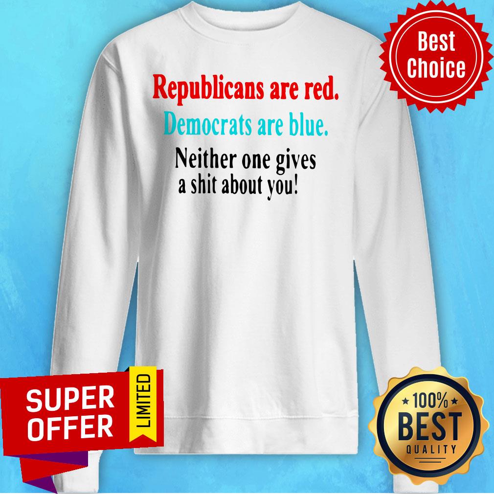 Top Republicans Are Red Democrats Are Blue Shirt