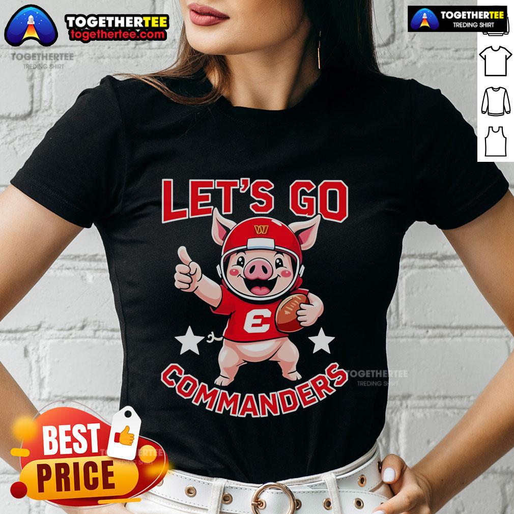 Official Washington Commanders Let Go Commanders Mascot T-Shirt - Image 3