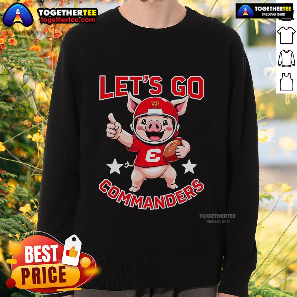 Official Washington Commanders Let Go Commanders Mascot T-Shirt - Image 5