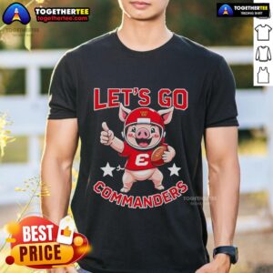 Official Washington Commanders Let Go Commanders Mascot T-Shirt