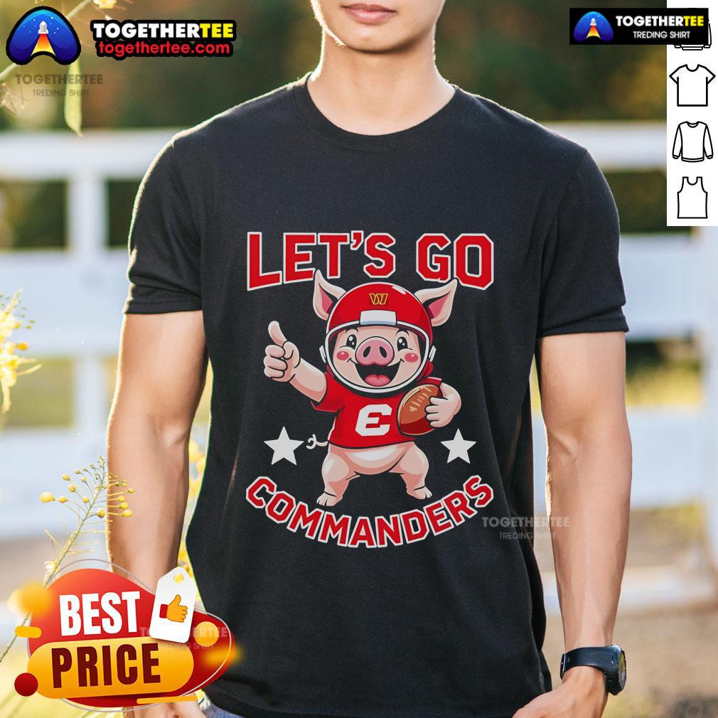 Official Washington Commanders Let Go Commanders Mascot T-Shirt