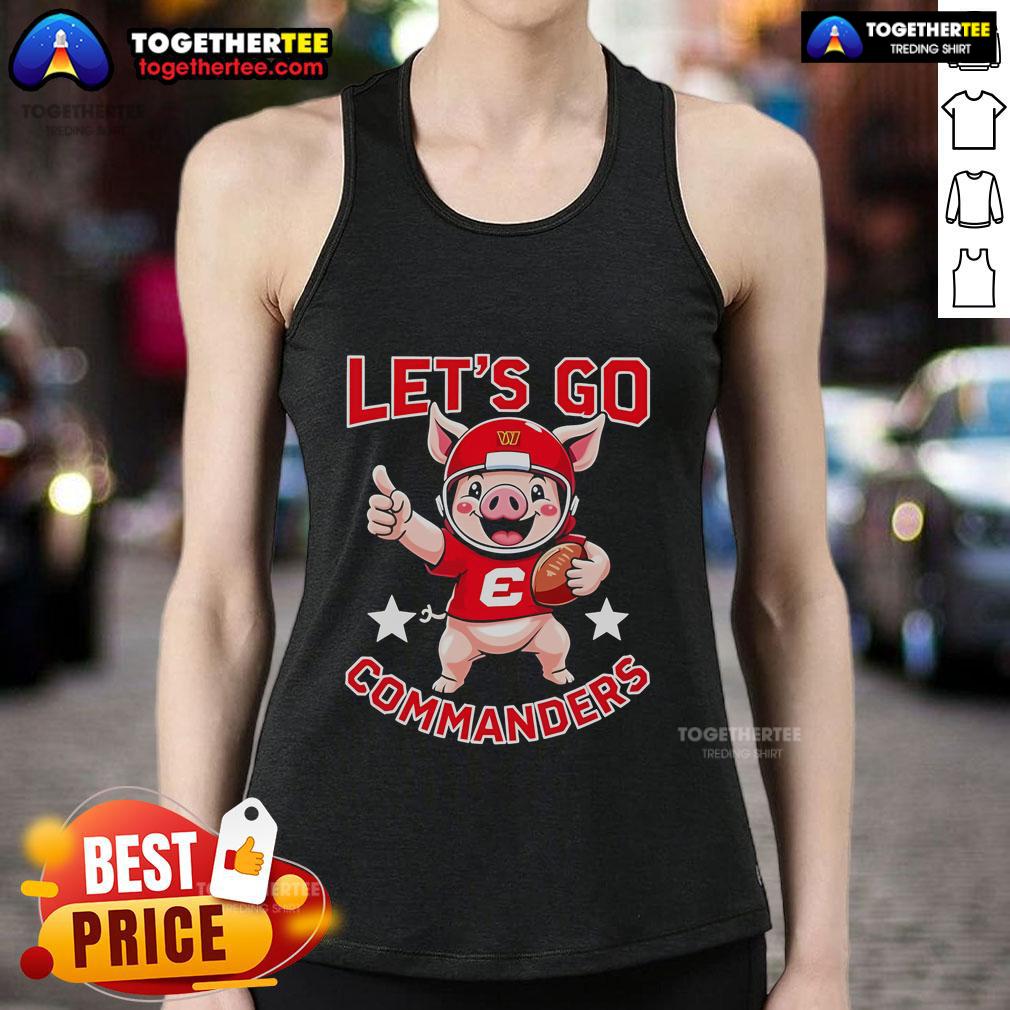 Official Washington Commanders Let Go Commanders Mascot T-Shirt - Image 4