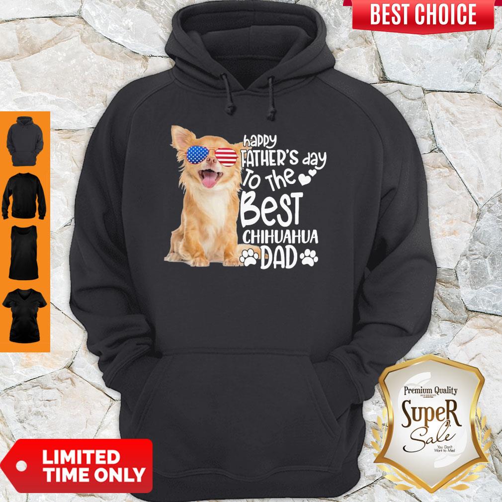 Cute Happy Father’s Day To The Best Chihuahua Dad Shirt - Image 2