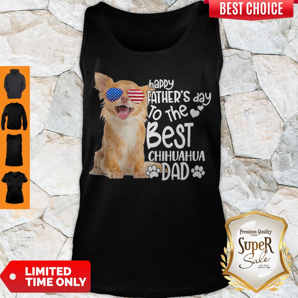 Cute Happy Father’s Day To The Best Chihuahua Dad Shirt - Image 5