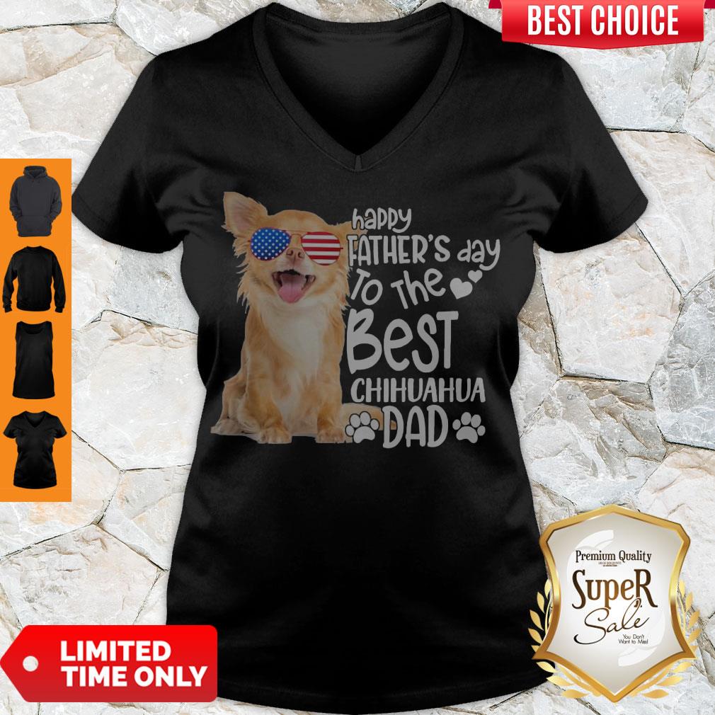Cute Happy Father’s Day To The Best Chihuahua Dad Shirt - Image 4