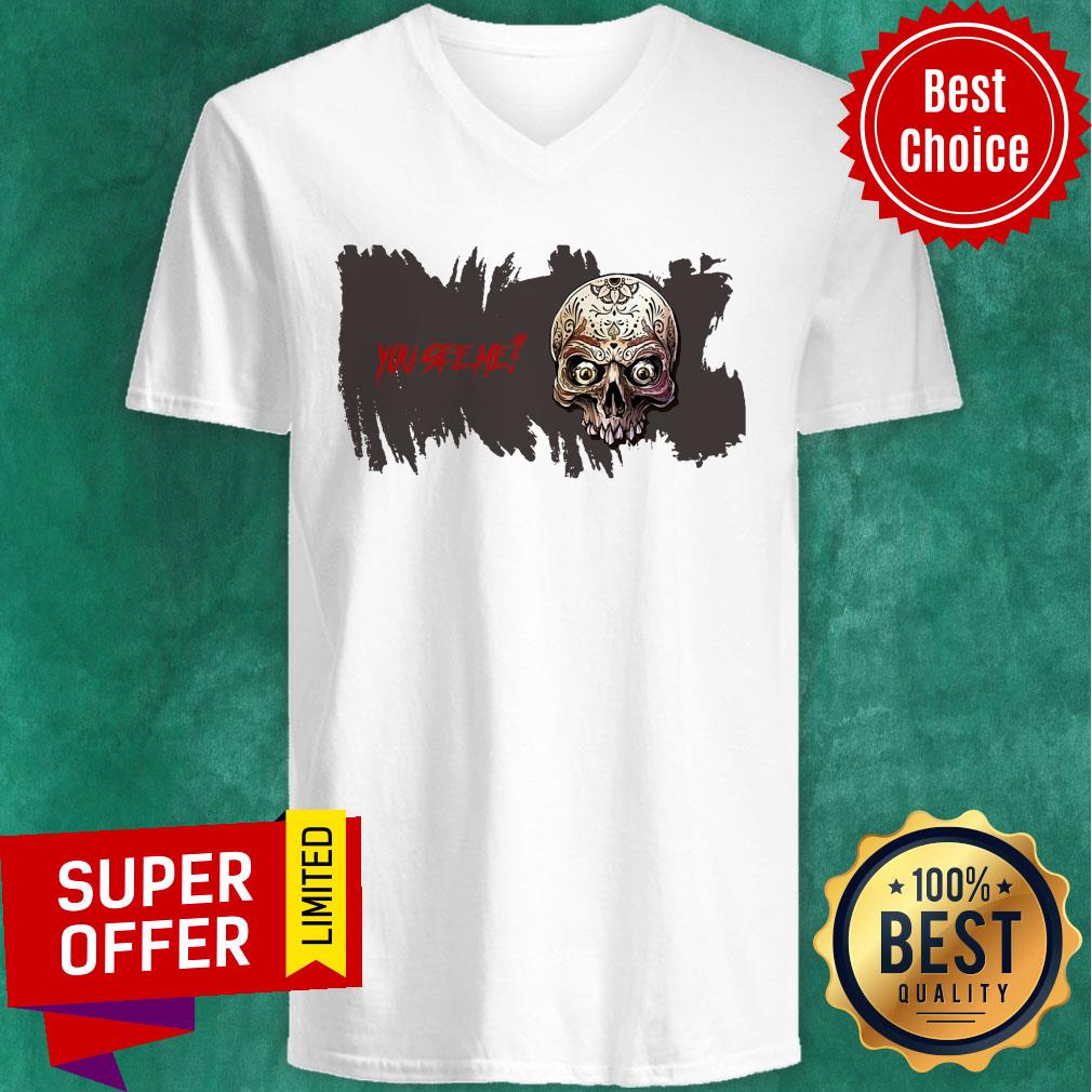 Halloween Sugar Skull You See Me Shirt - Image 3