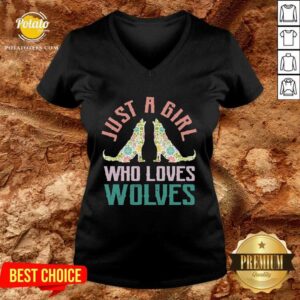 Alternative view of Official Wolf Just A Girl Who Loves Wolves Shirt