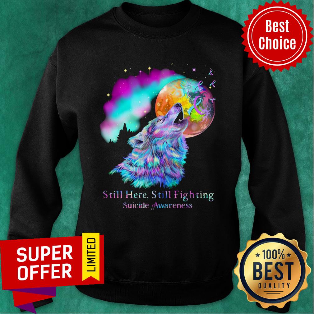 Wolf Moon Still Here Still Fighting Suicide Awareness Shirt - Image 5