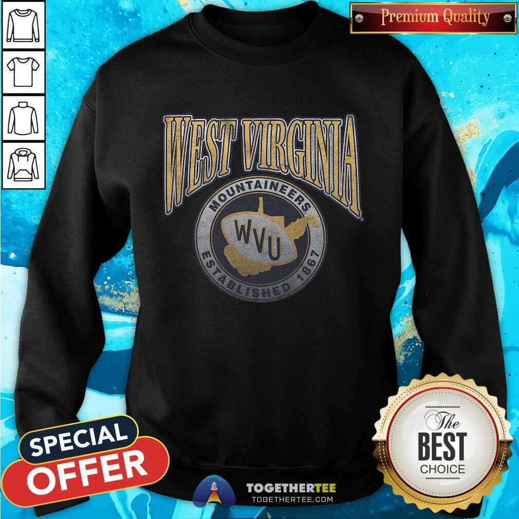 Premium West Virginia Mountaineers Established 1867 T-Shirt - Image 5