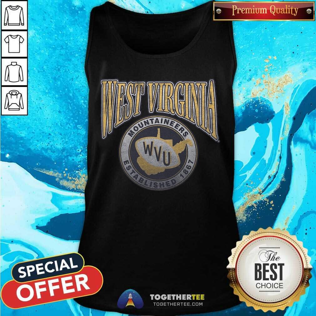 Premium West Virginia Mountaineers Established 1867 T-Shirt - Image 4