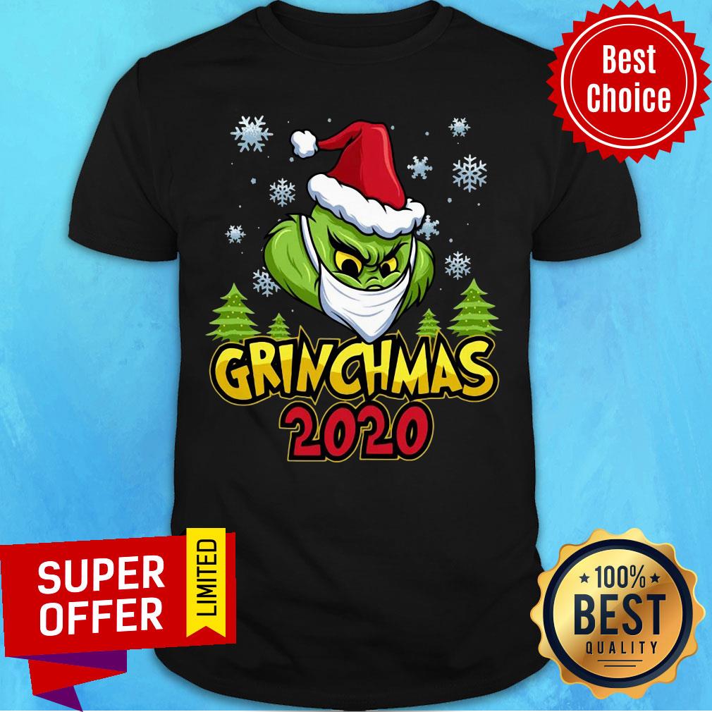 Premium Santa Grinch Face Mask Grinchmas 2020 Christmas Shirt