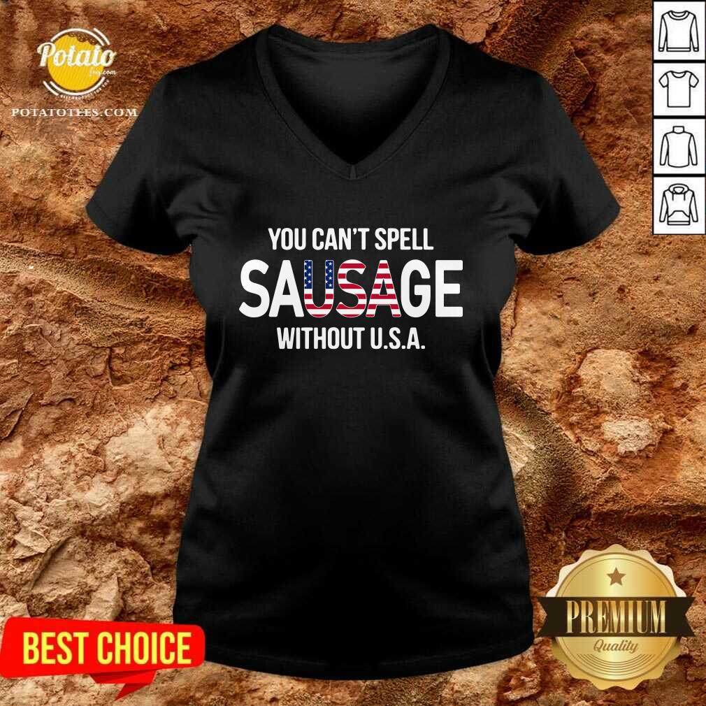 Hot You Can’t Spell Sausage Without Usa Shirt - Image 3