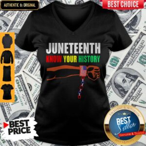 Alternative view of Nice Juneteenth Know Your History American Flag Independence Day Shirt