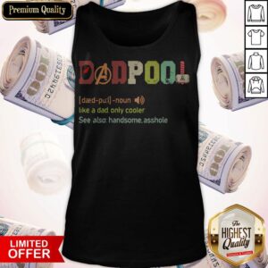 Alternative view of Official Dadpool Like A Dad Only Cooler Shirt