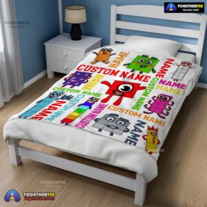 Alternative view of Official Colorful Number Blocks Blanket Fleece Customized Blanket