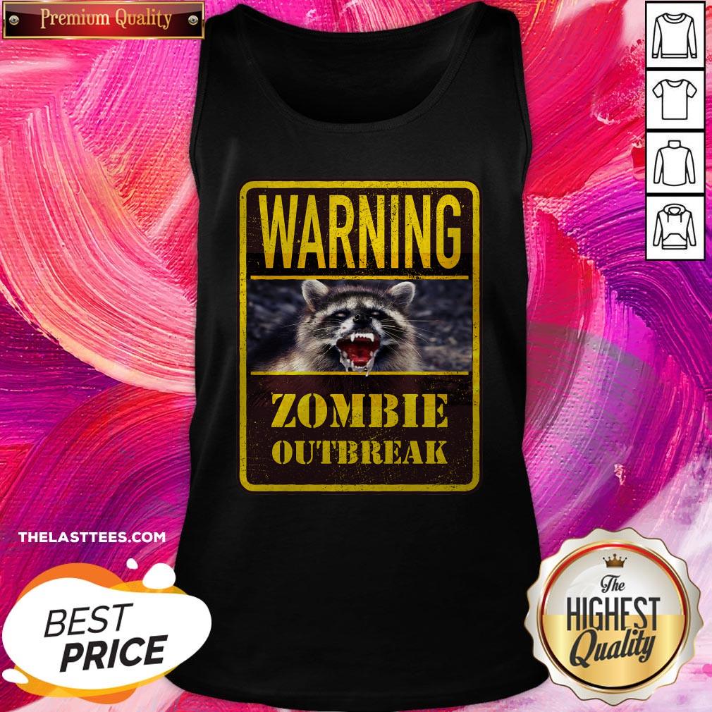 Perfect Raccoon Warning Zombie Outbreak Shirt - Image 3
