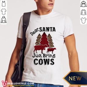 Awesome Dear Santa Just Bring Cows Shirt