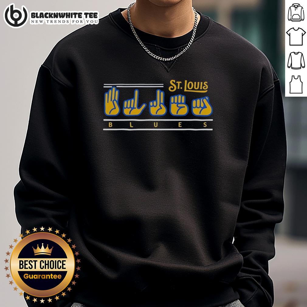 Nice St Louis Cardinals Blues Fingers T-Shirt - Image 5