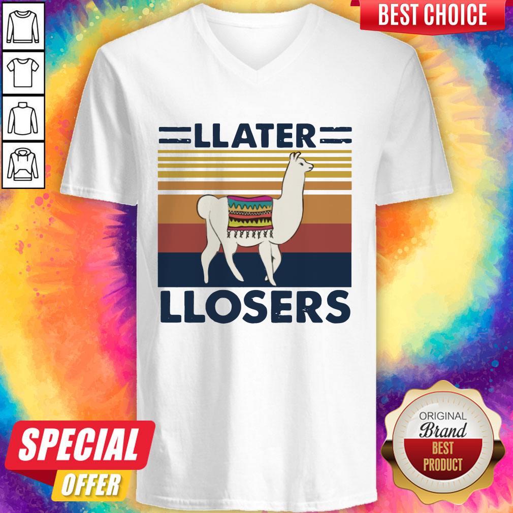 Official Llama Llater Llosers Vintage Shirt - Image 5