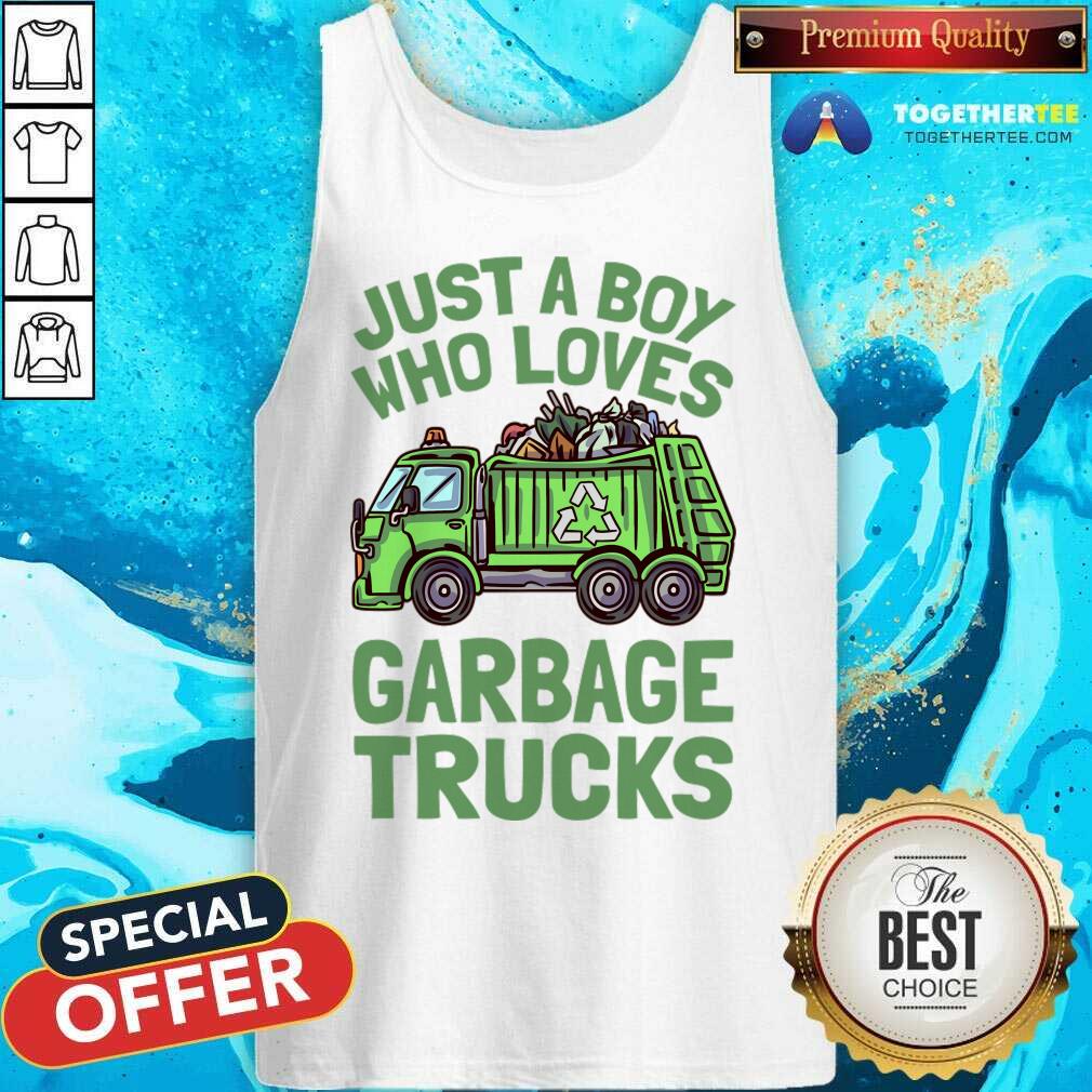 Just A Boy Who Loves Garbage Trucks Shirt - Image 5