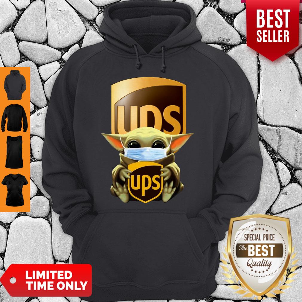Perfect Baby Yoda Mask Hug UPS Shirt - Image 5