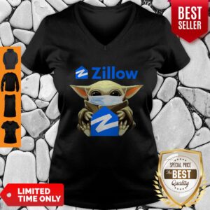 Alternative view of Original Baby Yoda Mask Hug Zillow Coronavirus Shirt