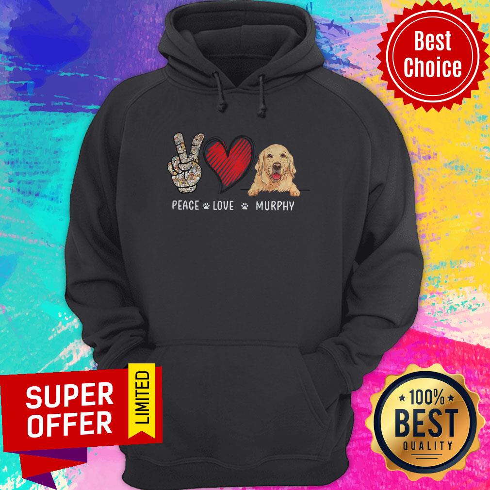 Official Peace Love Murphy Dog Shirt - Image 3