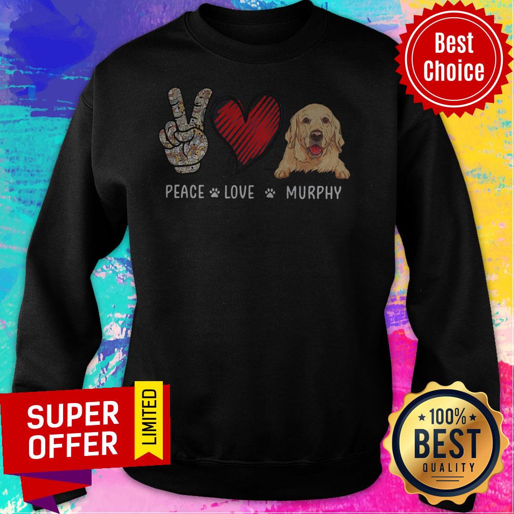 Official Peace Love Murphy Dog Shirt - Image 2