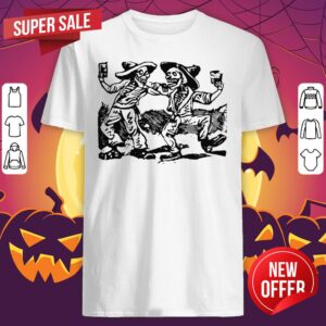 Partying Skeletons Day Of Dead Día De Muertos Shirt