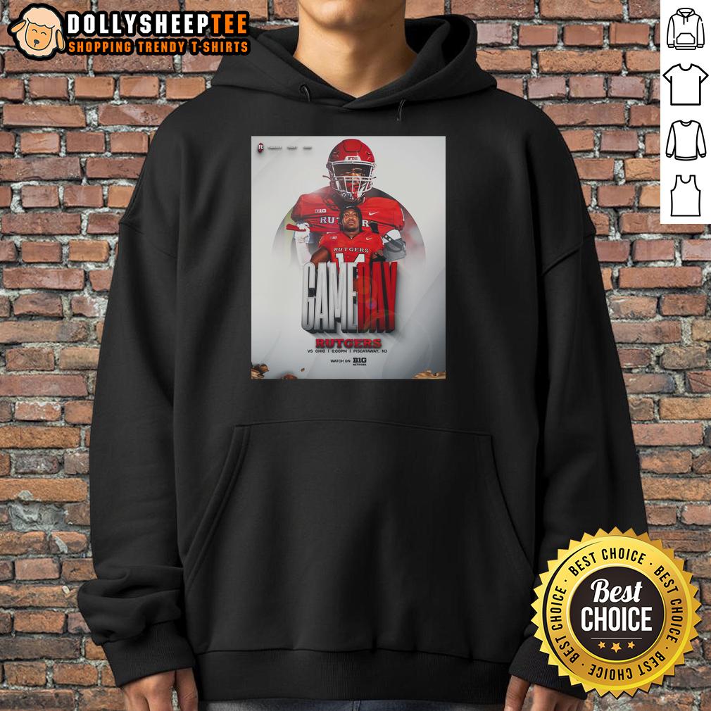 Awesome Rutgers Scarlet Knights Football Gameday Vs Ohio T-Shirt - Image 2