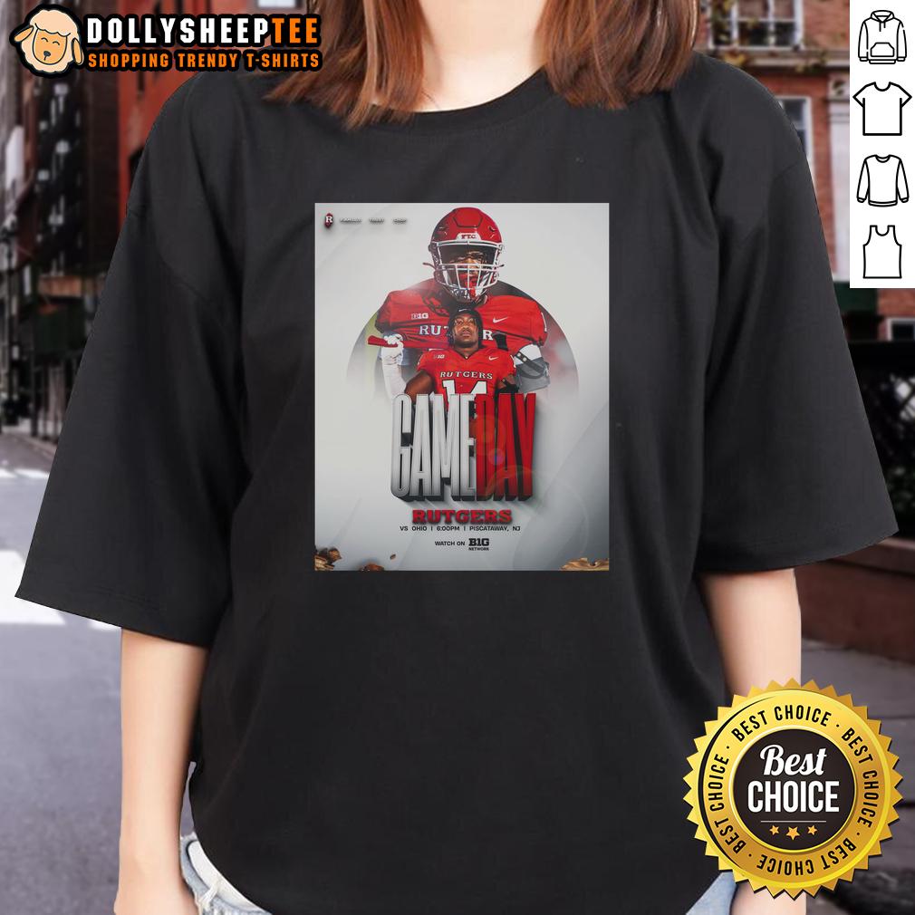 Awesome Rutgers Scarlet Knights Football Gameday Vs Ohio T-Shirt - Image 3