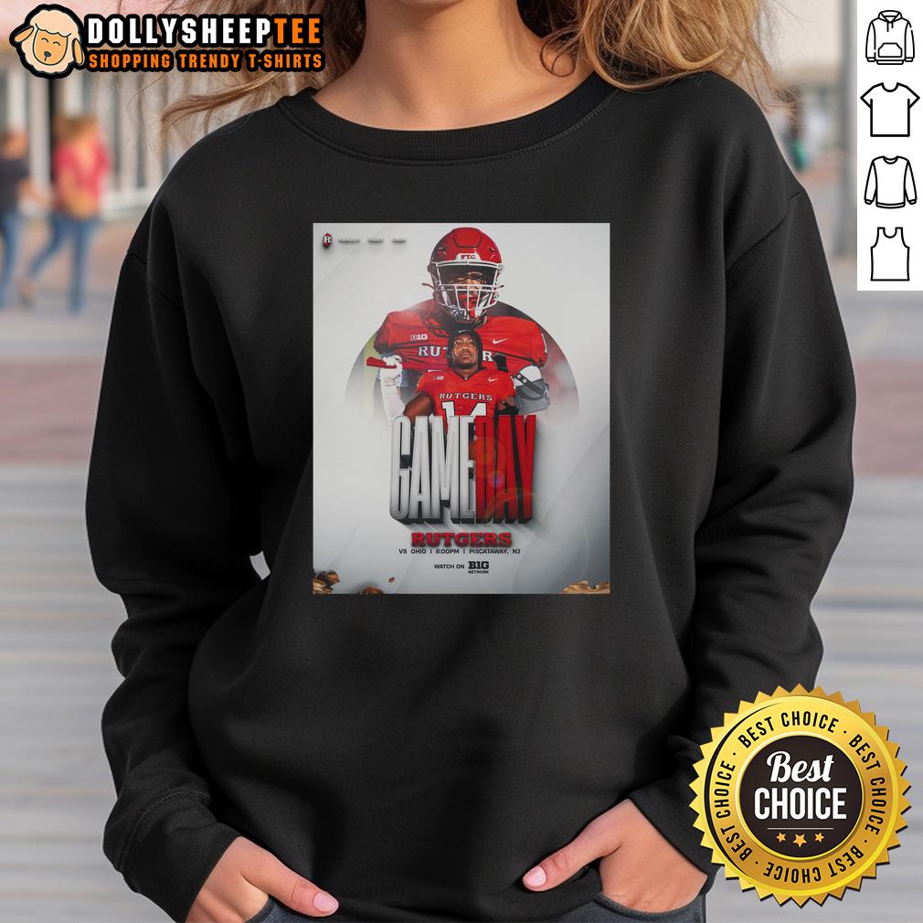 Awesome Rutgers Scarlet Knights Football Gameday Vs Ohio T-Shirt - Image 5