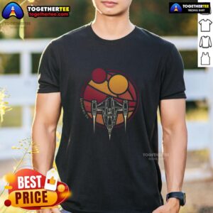 Premium N-1 WZRD Twin Suns Starfighter Retro Sci-Fi Spaceship T-Shirt