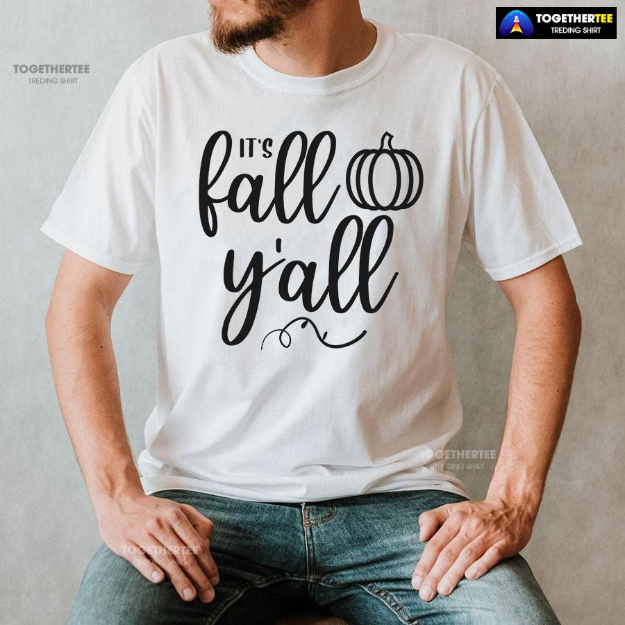 It’s Fall Y’all Pumpkin T-Shirt - Image 2