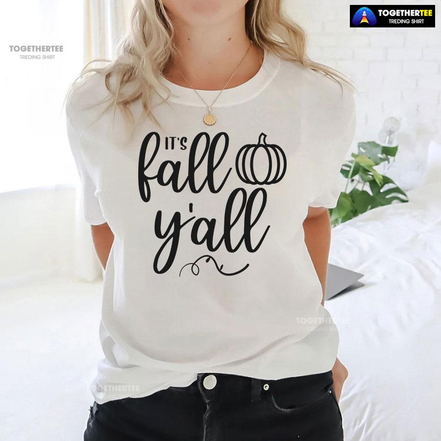It’s Fall Y’all Pumpkin T-Shirt - Image 3