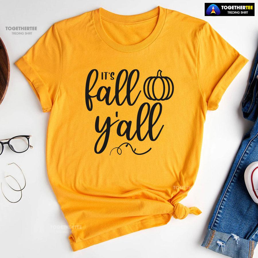 It’s Fall Y’all Pumpkin T-Shirt - Image 10