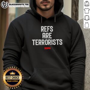Alternative view of Official Refs Are Terrorist Sgpn Sports Gambling Podcast T-Shirt