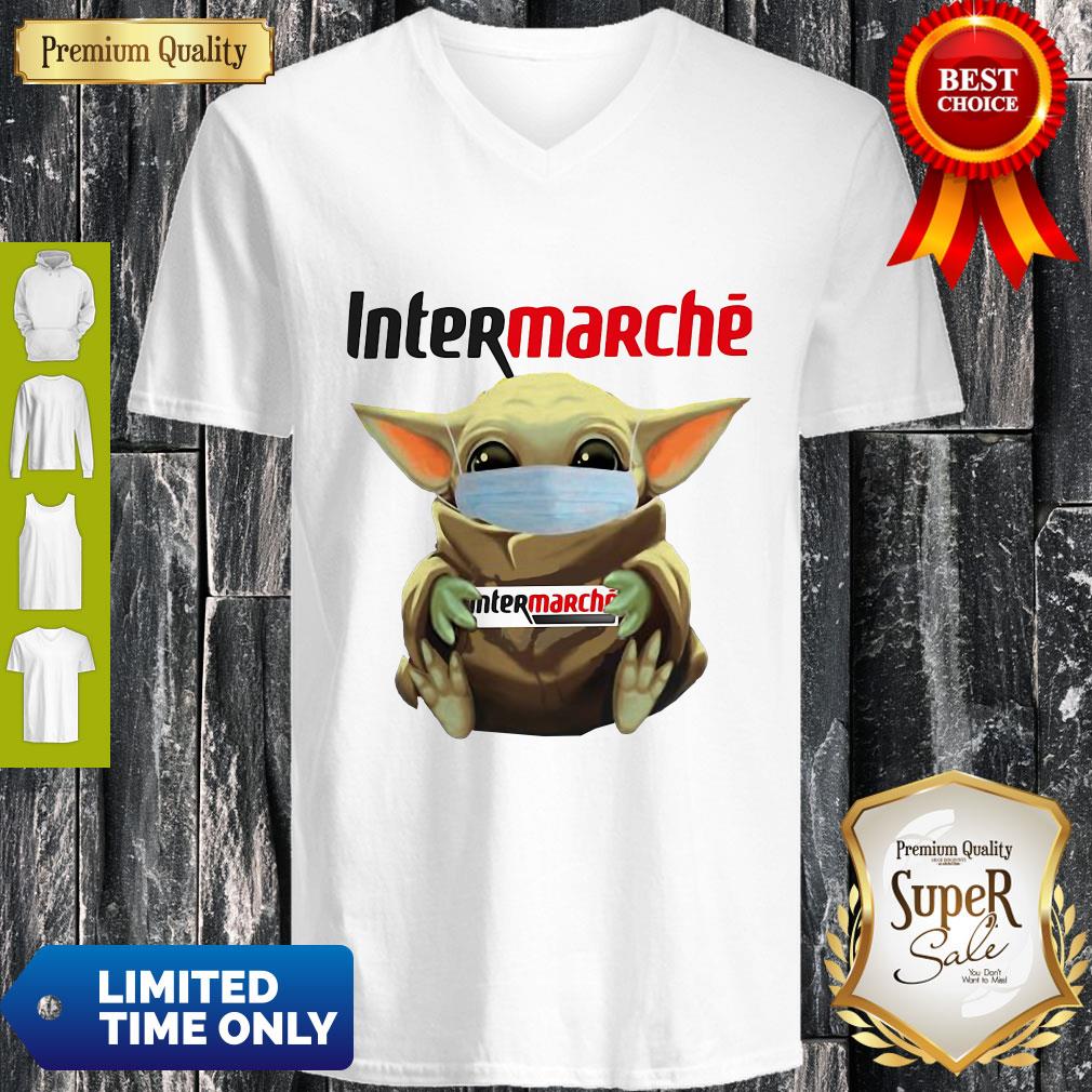 Official Baby Yoda Mask Intermarché Coronavirus Shirt - Image 3