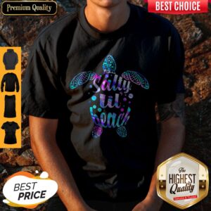 Nice Turtle Salty Lil Beach Shirt