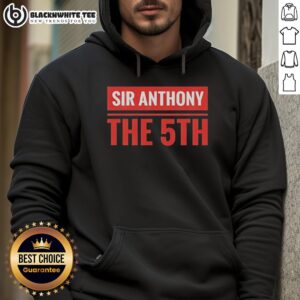 Alternative view of Awesome Sir Anthony The 5th Stacked Block T-Shirt
