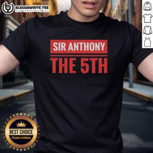 Awesome Sir Anthony The 5th Stacked Block T-Shirt